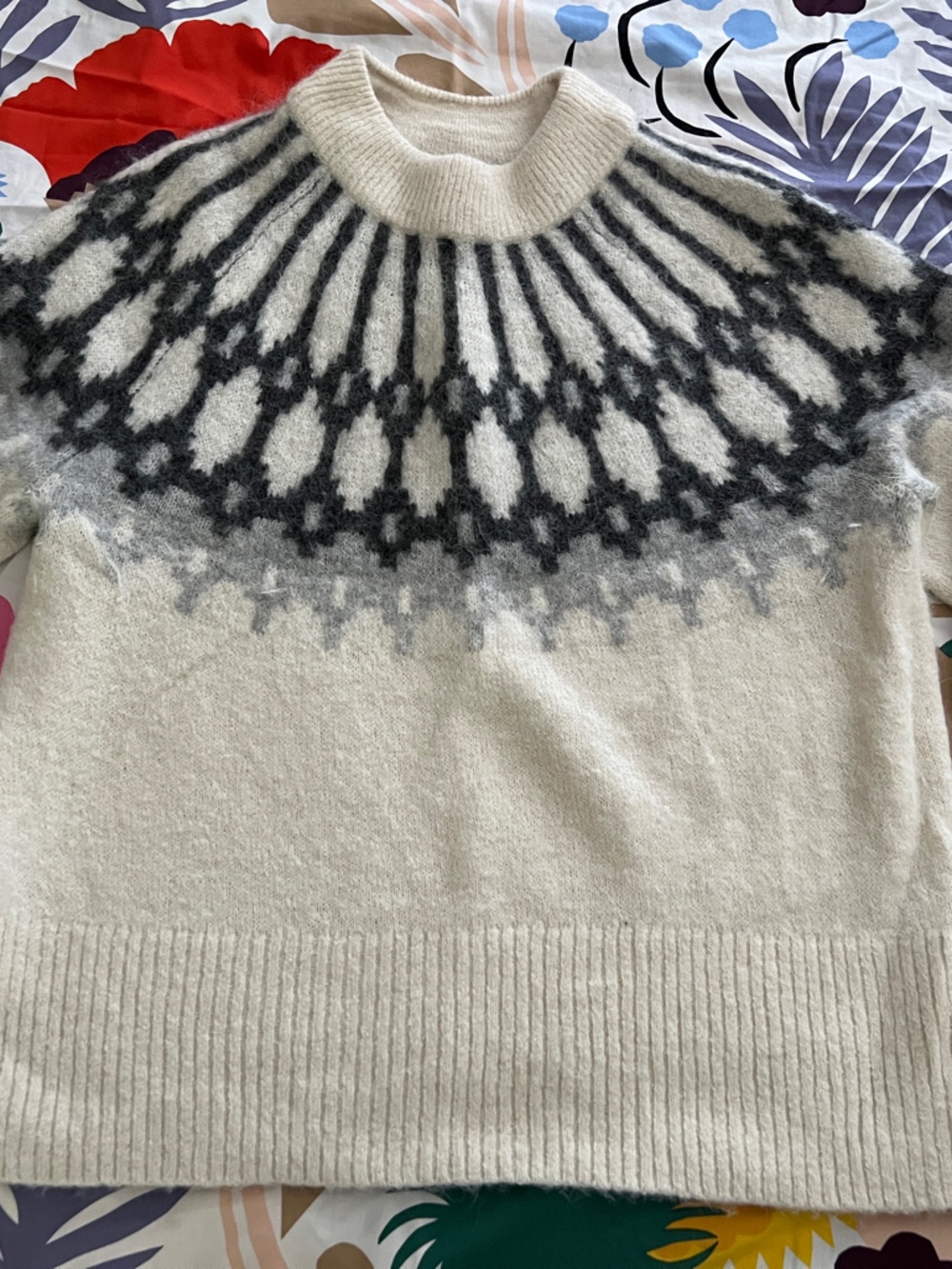 BANANA REPUBLIC Fair Isle Wool-Blend Sweater